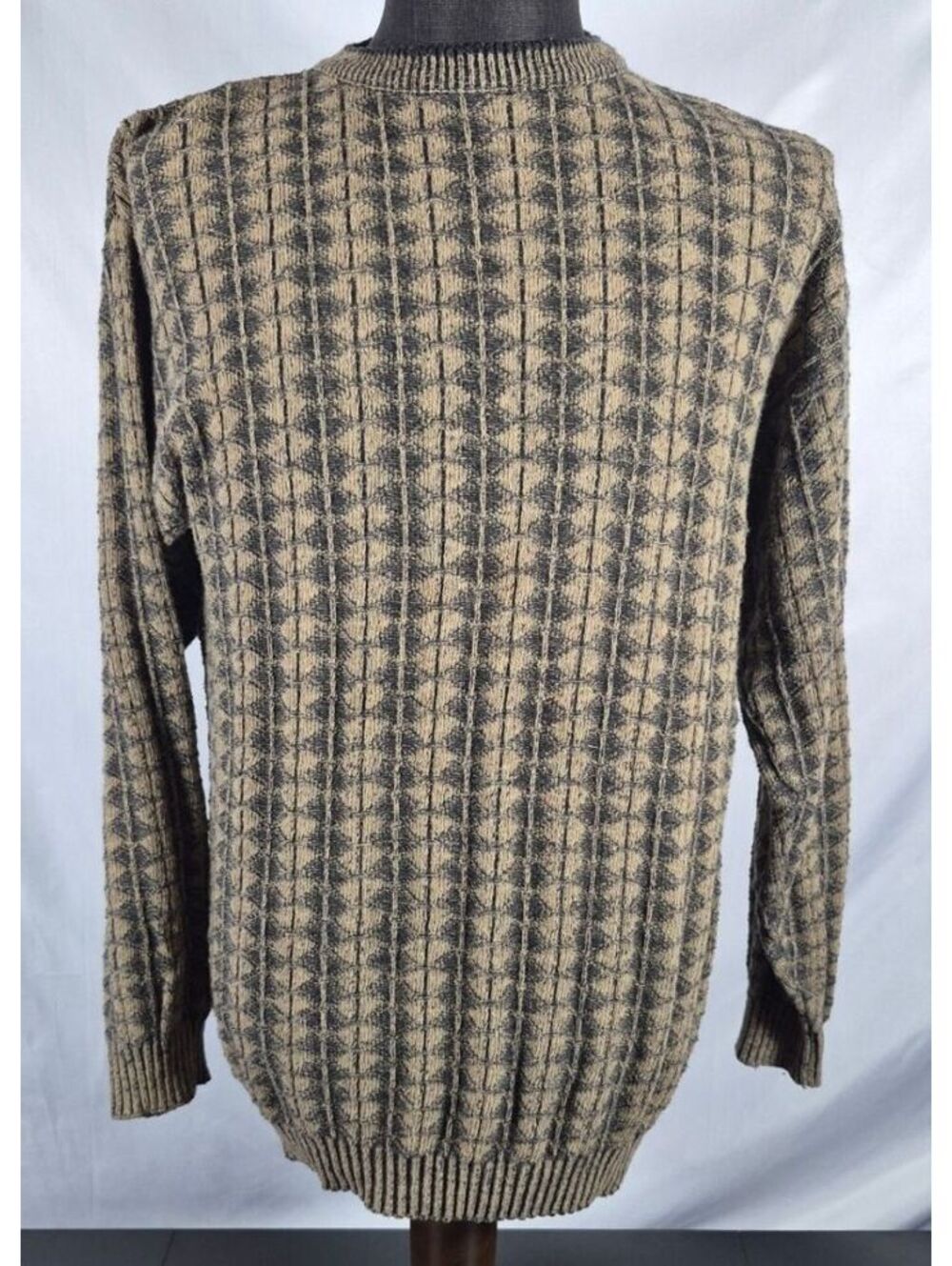 Geoffrey Beene Vintage Made in Italy Textured Cotton Sweater Men’s L - Picture 2 of 5